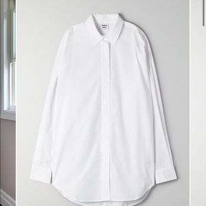 Sunday Best oversized white button up shirt